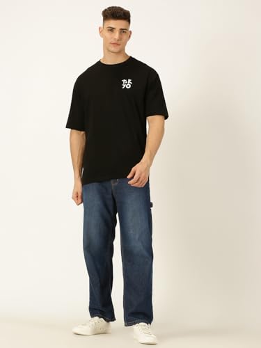 Image of Thomas Scott Men's | Graphic | Half Sleeve | Oversized Fit | Cotton Blend | Crew Collar | Casual Tshirt