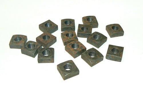 5/16"-18 Square Nuts (Semi-Finished) - Plain Finish - Lot of 50 Pcs. HQ