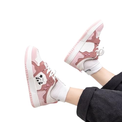 Panda-Themed Walking Sneakers for Women, Y2K Aesthetic, Cute Sporty Comfort, Travel-Ready3
