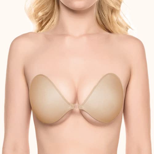 The NuBra Feather-Lite Super Light Adhesive Bra #F700, Nude, D2