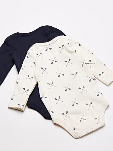 Image of Hudson Baby baby-boys Cotton Long-sleeve Bodysuits 5-pack