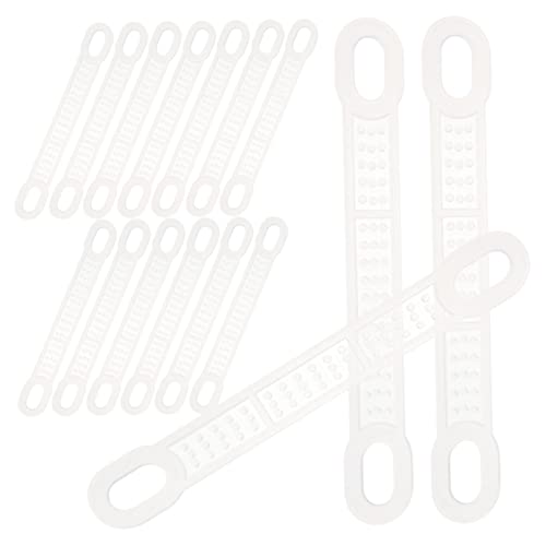 KOMBIUDA 50pcs Non-Slip Hanger Strip Clothing Hanger Strips Coat Hanger Grips Coat Hanger Strip Coat Hangers Hanger Strips for Closet Clear Hangers Hanger Grip Strips Transparent