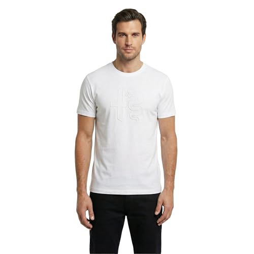 Playera Alfa Romeo Hombre Algodón Modelo 150 Torino Color Blanco Talla Mediana
