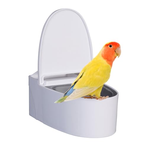 Gebaut mit hochwertigen PP-Haustieren, Hygienetoilette und Vögeln des Glaubens – Wand-Toiletten-Toiletten-Toilette, klein hilft, Verwirrung zu reduzieren