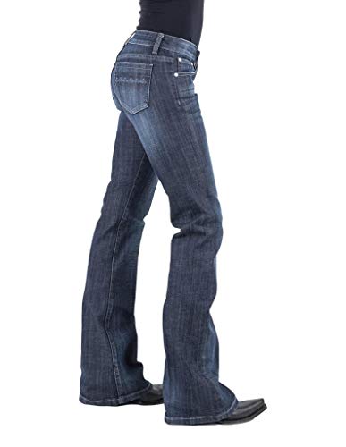 Stetson Women's 816 Classic Bootcut Jeans Blue 8 REG2