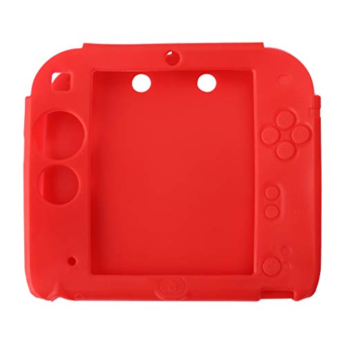 WOWOWO Housse de Protection Coque en Silicone Souple Anti-dérapant Accessoires Antichoc pour Console de Jeu Nintendo 2DS