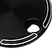 YDLMT Black Billet Cut Fuel Gas Tank Door Cover Cap for Harley Touring Electra Street Road Glide FLHX FLTR FLHT 2008-2023