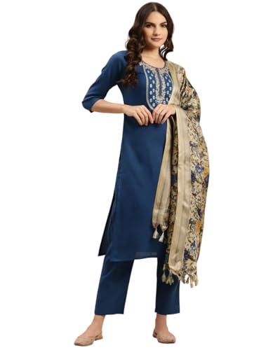 Kurta en coton brodé anti-transpiration pour femme fatiguée des vêtements serrés