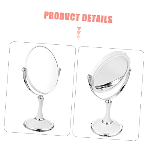 Espejo de maquillaje doble cara de 6 pulgadas giratorio miniatura 7