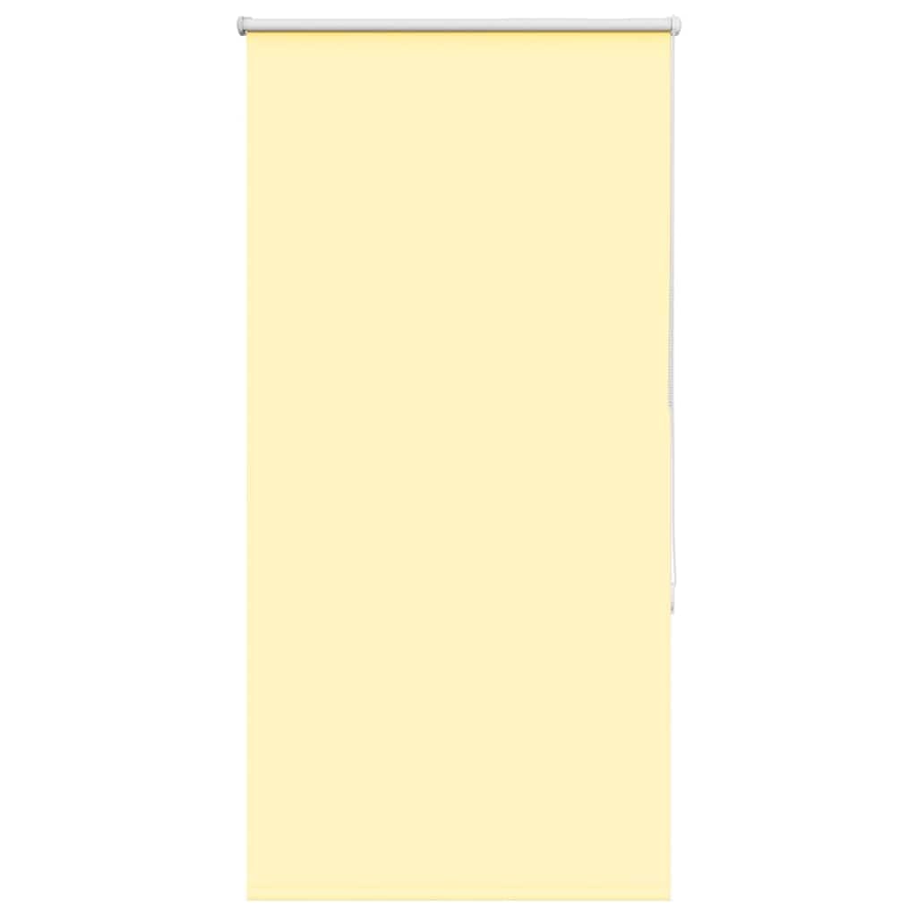 vidaXL Roller Blind Blackout Yellow 85x130 cm Fabric Width 80.7 cm Polyester, day and night blind, kitchen blind, blackout roller shade — image 1
