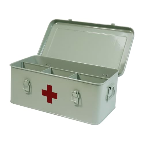 ZoeQide Grande boîte à pharmacie - Boîte à médicaments multifonction - Boîte à pharmacie - Boîte de rangement d'urgence - Organiseur de médicaments pour la...