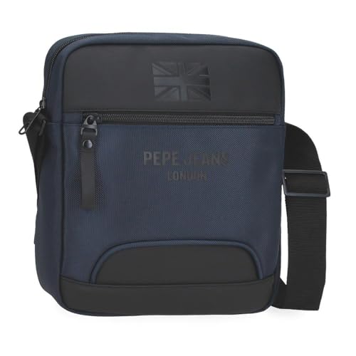 Pepe Jeans Bromley Bandolera Portatablet Azul 23x27x7 cms Poliéster by Joumma Bags — oferta en Amazon