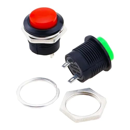 Interruptor pulsador momentáneo 16mm R13-507 redondo 6A 125V CA botón arcade pack 6 4