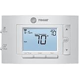 Trane XR202, 7-Day Programmable 1 Heat/1 Cool Push Button Thermostat, Energy-Efficient Temperature Control, for Home Comfort & HVAC Systems