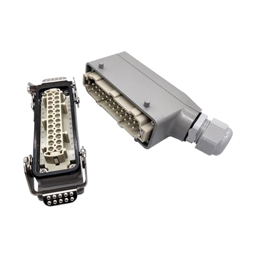 Conector de alta resistencia de 24 pines HDC-HE-024-2 contra cortes de corriente 16A 6