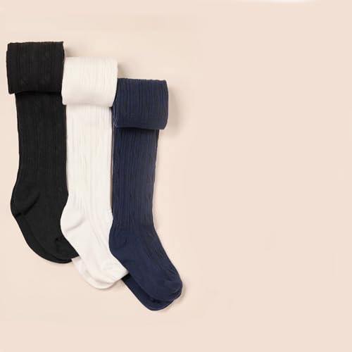 Amazon Essentials Girls' Cable Knit Tight, Pack of 32