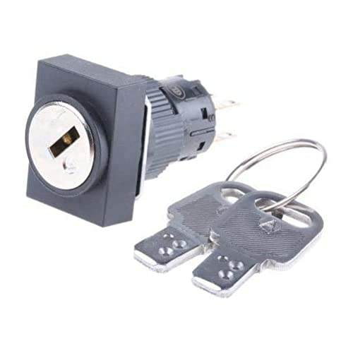 SELECTOR Rectangular Llave 2P interrupteur clé 2NANC commutateur