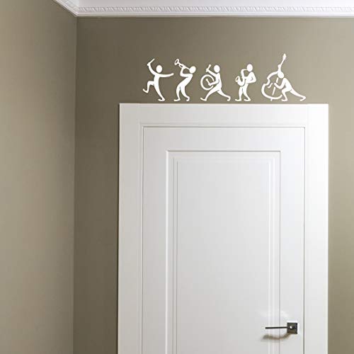 Adesivo da parete a fascia musicale per soggiorno