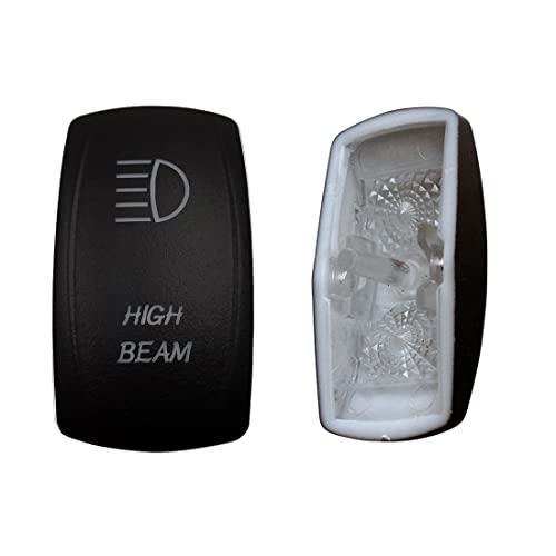 Image of Laser Etched Backlit Switch Cover Cap for Car Boat Dashboard Rocker Switch