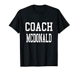 Photo Gallery allenatore mcdonald personalizzato calcio squadra di baseball maglietta Photo Gallery allenatore mcdonald personalizzato calcio squadra di baseball maglietta