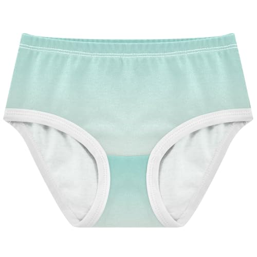 Joisal Green Blue Seashell Gradient Panties Little Girl Toddler Girls Underwear Cotton Artistic Kids Briefs Undies 2t