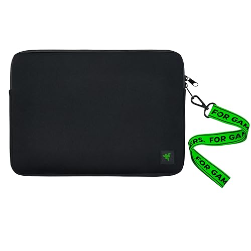 Razer Neoprene Sleeve V2 - For Notebooks and Laptops up to 13.3 Inches (Robust Outside and Softly Padded Inside, Tailor-Made for the Razer Blade Stealth 13) Black
