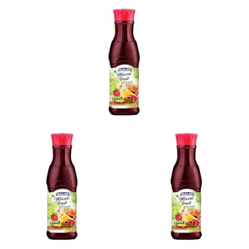 Image of Mala's Mixed Fruit Crush 750Ml,Brown, No Artificial Colors (Pack of 3)