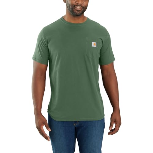 Image of Carhartt Men's Force Relaxed Fit Midweight Short-Sleeve Pocket T-Shirt
