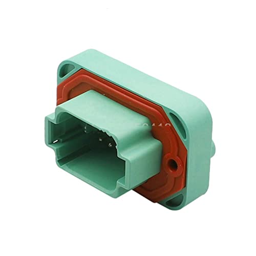 Conector DT15-08PC impermeable verde tipo Deutsch para placa PCB de 8 pines