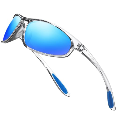 Image of FAGUMA Polarized Sports Sunglasses For Men UV400 Protection | Cycling Driving Fishing