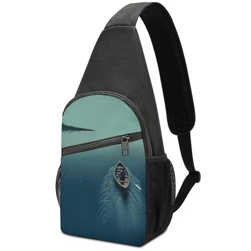 Mochila deportiva de hombro cruzado casual para senderismo