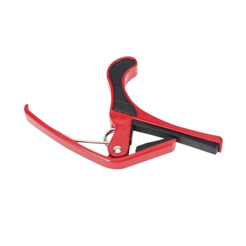 Toddmomy Heavy Duty Guitar Capo Capo for Acoustic and Electric Guitars Ukulele and More Stylish Red Design Lightweight Easy to Use
