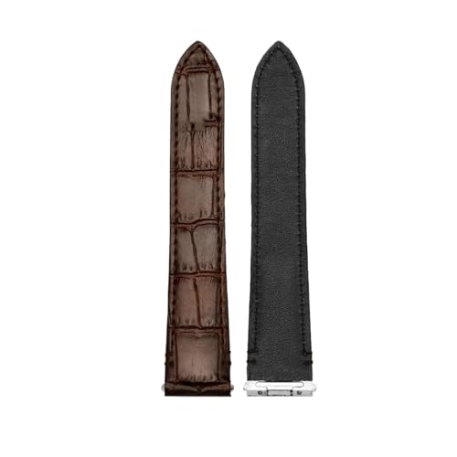 [-ł] 19mm 21mm NCbN[XU[Xgbv JeBG TgX NVbNX^C WSSA0009 WSSA0010 WSSA0018 SANTOS EHb`oh`F[ɑΉ(A-brown-no clasp,21mm)