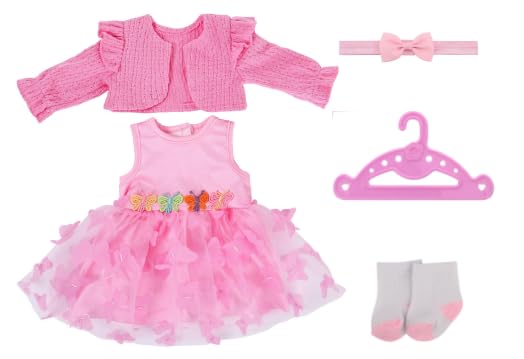 pink doll dress for 14-18inch doll