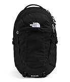The North Face Women's Recon Everyday Laptop Backpack | Commuter Travel Bag with 16' Laptop Sleeve, Water-Repellent Finish, Women-Specific Fit, TNF Black/TNF Black-NPF, One Size