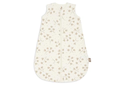 Jollein Gigoteuse bébé nouveau-né en jersey - 60 cm - Leafy Dreams - 100% coton - 0,5 TOG - gigoteuse d’été - avec fermeture éclair - certifiée...
