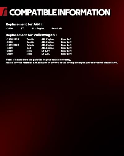 Image of Torchbeam Rear Brake Caliper Left for Volkswagen 1998-2000 Beetle, Volkswagen 1999-2002 Cabrio, Volkswagen 2000 Jetta 2.0L, Rear Left Caliper Replace # 192571