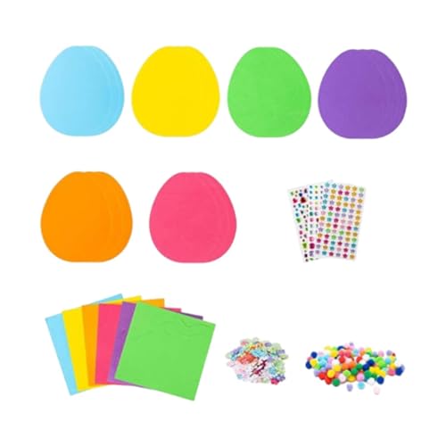 UxicRuya Adesivi in ​​schiuma Pasquale Kit Artigianato Craft Ogg Bunny Creative Feste Bust Ornament Decorazione di Pasqua per Bambini Ragazzi E Ragazze