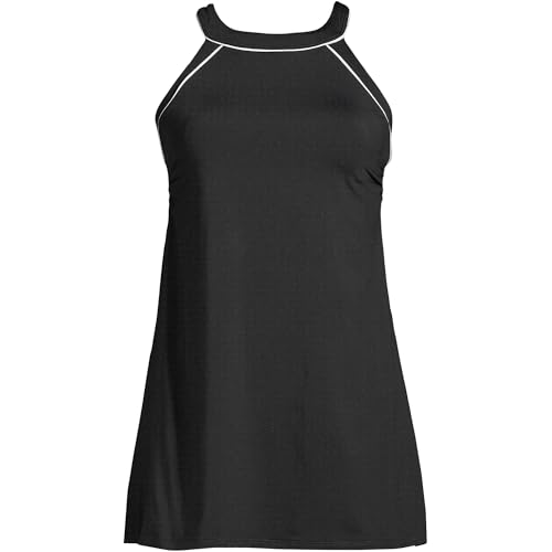 Lands' End Women's High Neck Swim Dress Swimsuit3