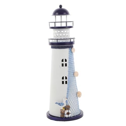 PRETYZOOM Lighthouse Candle Lantern Decorative Lantern Lighthouse Candle Holder Rustic Farmhouse Wedding Centerpiece Lantern for Table Rustic Home Indoor Outdoor Decor