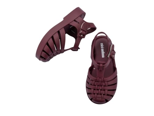 Image of mini melissa Possession Jelly Fisherman Sandal for Toddler and Kids | Iconic Fisherman Jelly Sandal for Toddlers & Girls, Adjustable Buckle, Waterproof, Bubblegum Scent, Play & Dress Shoes