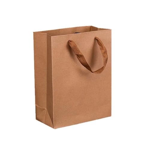 Sac shopping en papier kraft avec poignées en lots de 20, 30 ou 50 pièces pour vos événements