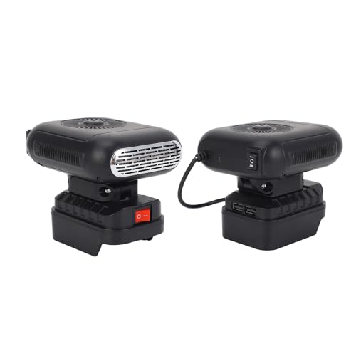 Asixxsix Chauffage d'appoint portable, température réglable de 30℃ à 80℃, chauffage silencieux, chauffage de bureau avec 90° Flip et 2 USB, pour bureau et dortoir