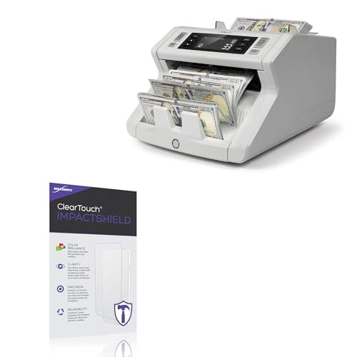 BoxWave Screen Protector Compatible With Safescan 2210 - ClearTouch ImpactShield (2-Pack), Impenetrable Screen Protector Flexible Film