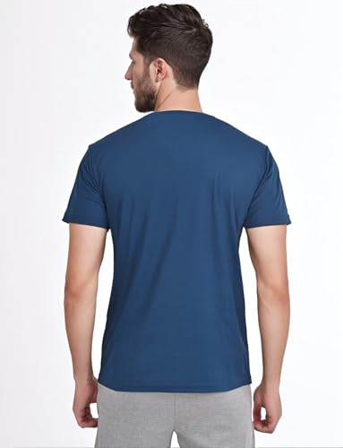 VIROH Men’s Quick-Dry Zipper Activewear T-Shirt, Lightweight Short Sleeve Gym & Sports T-Shirt2