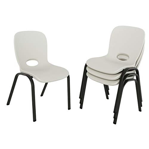 LIFETIME 80383 Kids Stacking Chair, Almond