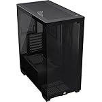 CORSAIR 3500X Mid-Tower ATX PC Case – Panoramic Tempered Glass – Reverse Connection Motherboard Compatible – No Fans Included – Black