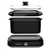 West Bend 87906BK Slow Cooker, Large-Capacity Non-Stick Vessel with Variable Temperature Control, Travel Lid and Thermal Carrying Case, 6 Qt, Black