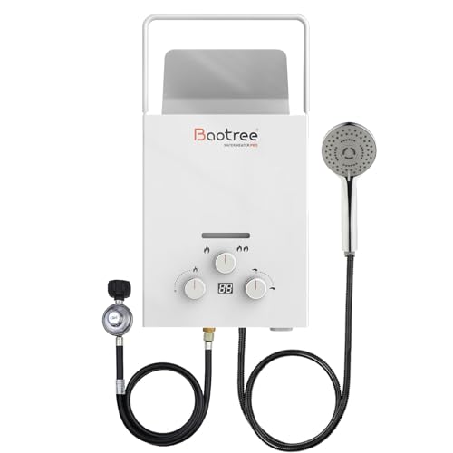 8L Tankless Water Heater Propane Digital Display, 2.11 GPM
