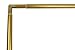Meriville 1-Inch Diameter Bay Window Curtain Rod Set for Bayview Windows, Gold Finish